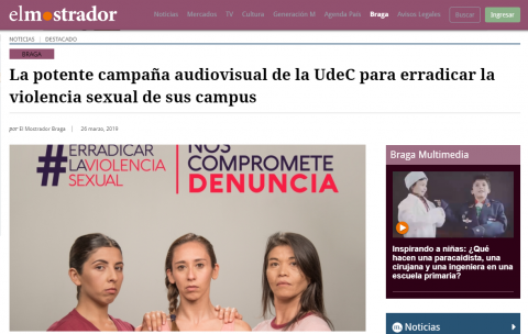 Noticia de la Campaña en marzo de 2019 en El Mostrador